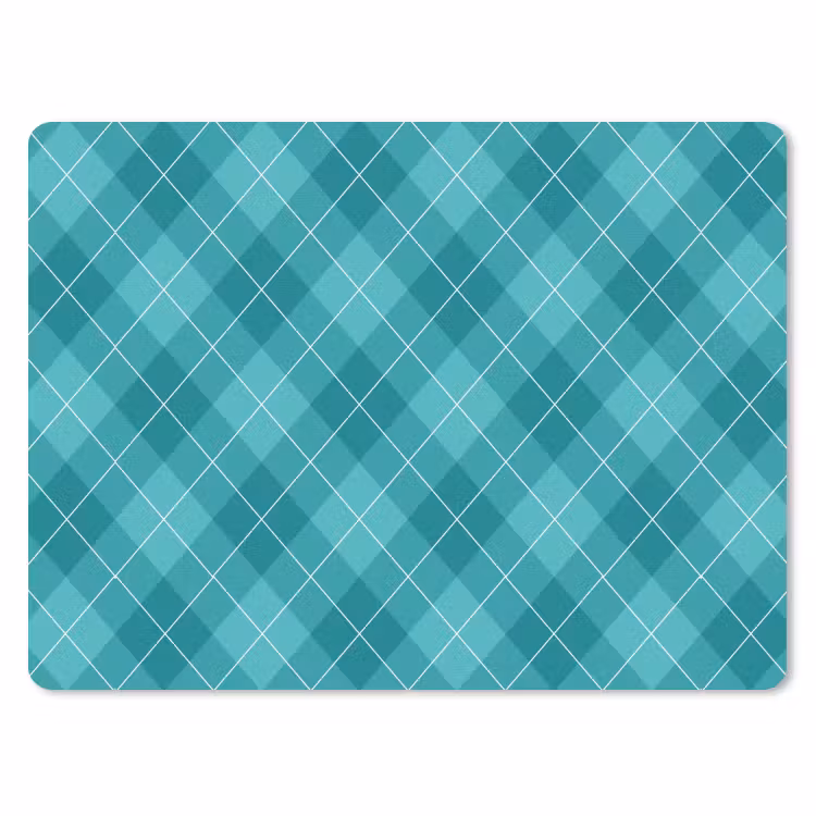 Mauspad - Muster - Diamanten - Blau — 1