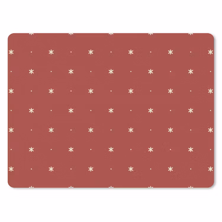 Mauspad - Muster - Punkte - Sterne - Rot — 1