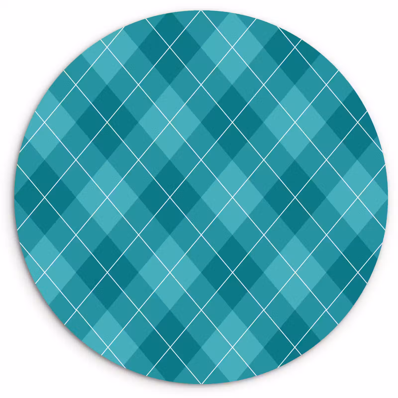 Forexbild Rund - Muster - Diamanten - Blau — 1