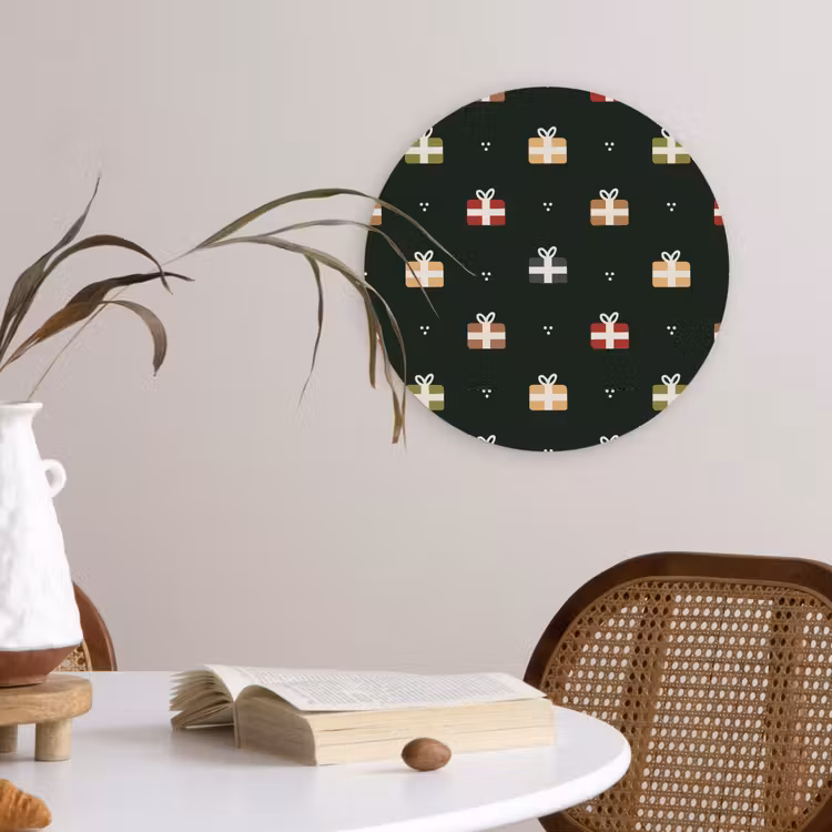 Forexbild Rund - Illustration - Geschenke - Grün — 4