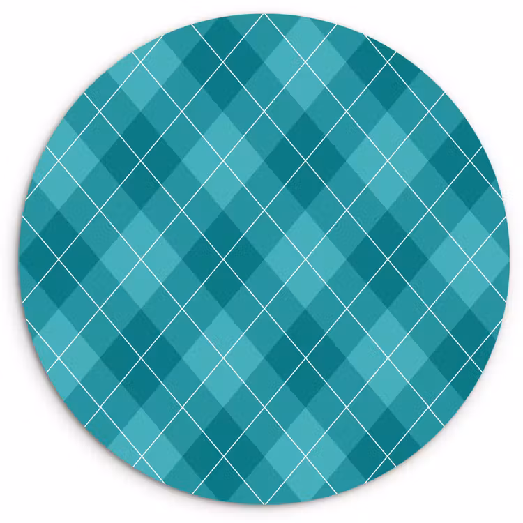Forexbild Rund - Muster - Diamanten - Blau — 1