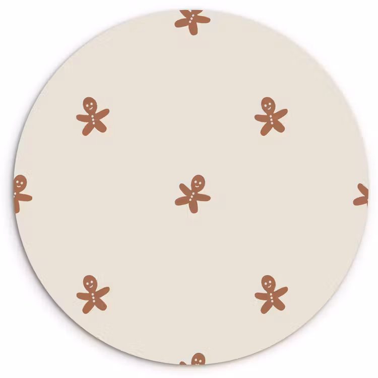 Forexbild Rund - Muster - Kekse - Beige — 1