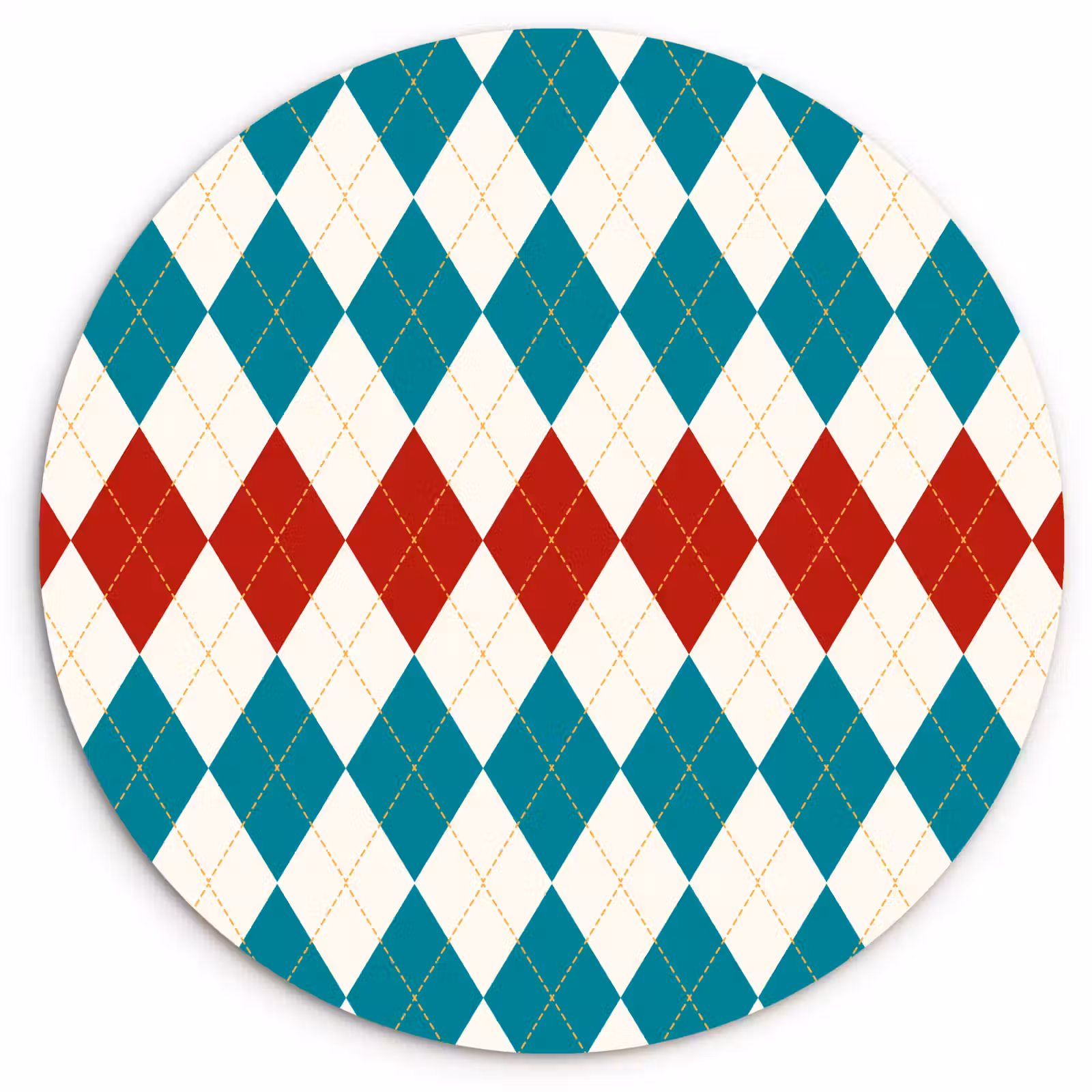 Forexbild Rund - Illustration - Karo - Rot - Grün — 1
