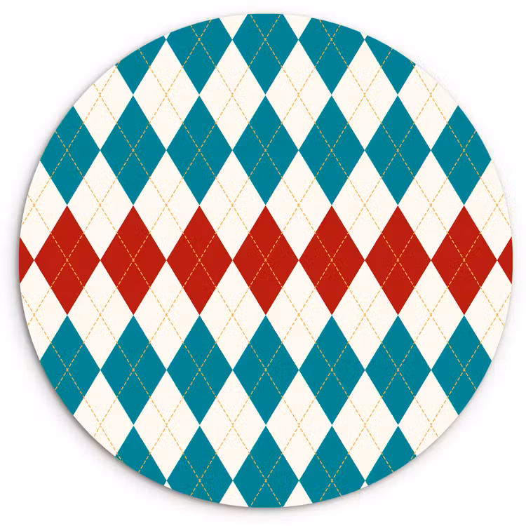 Forexbild Rund - Illustration - Karo - Rot - Grün — 1