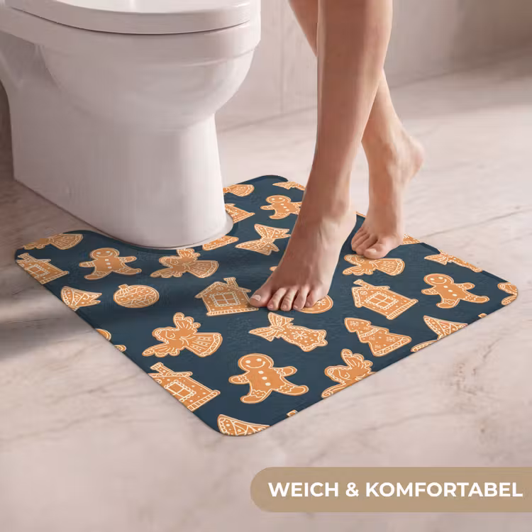WC Vorleger - Illustration - Kekse - Blau — 5