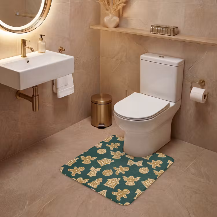 WC Vorleger - Illustration - Kekse - Grün — 4