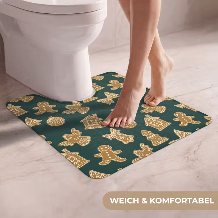 WC Vorleger - Illustration - Kekse - Grün — 5