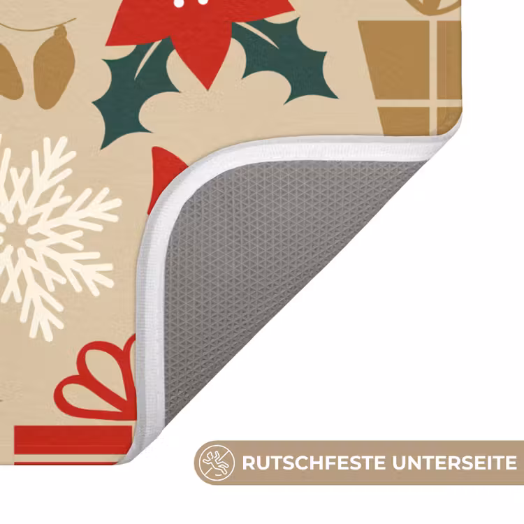 WC Vorleger - Illustration - Weihnachten - Beige — 3