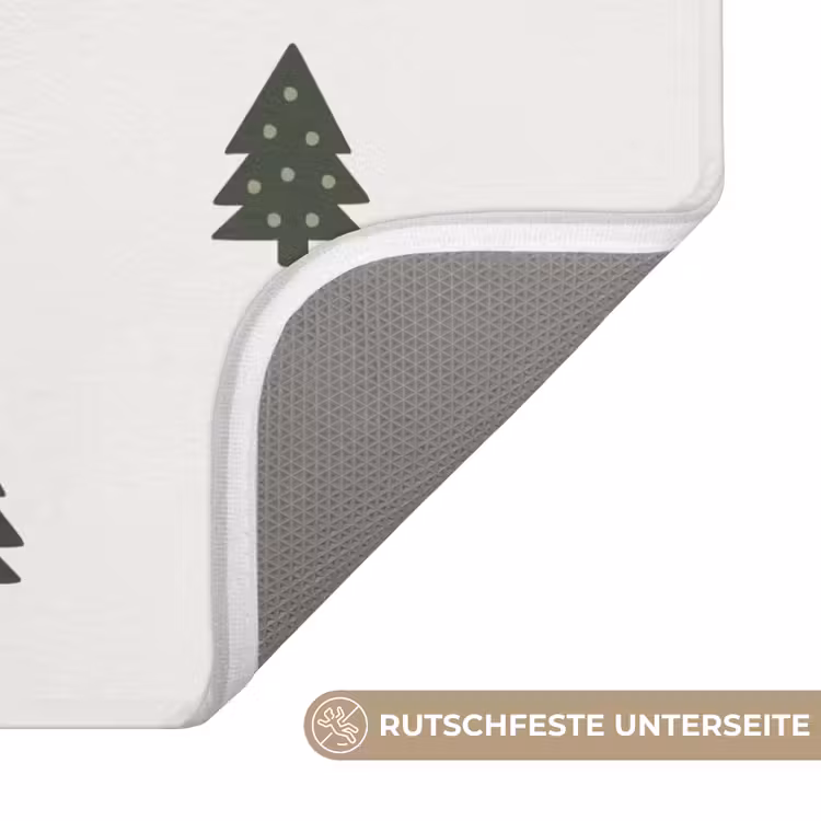 WC Vorleger - Illustration - Weihnachtsbäume - Weiß — 3