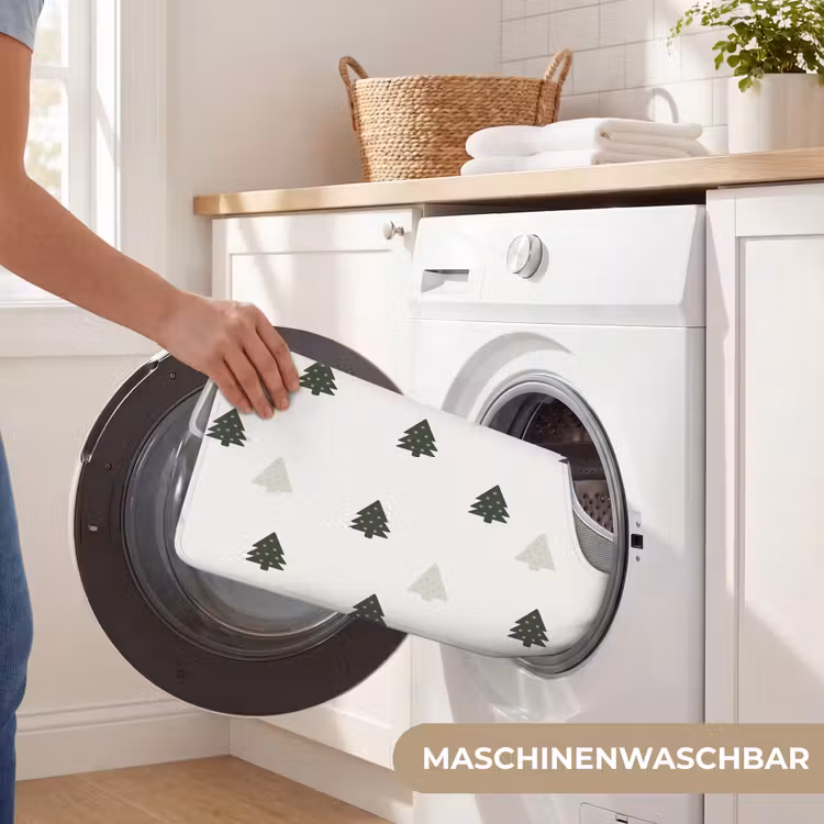 WC Vorleger - Illustration - Weihnachtsbäume - Weiß — 7