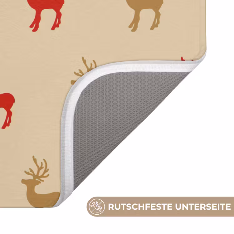 WC Vorleger - Muster - Hirsche - Beige — 3