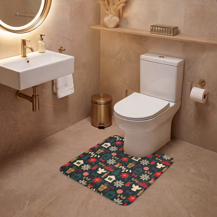 WC Vorleger - Muster - Weihnachten - Symbole — 4
