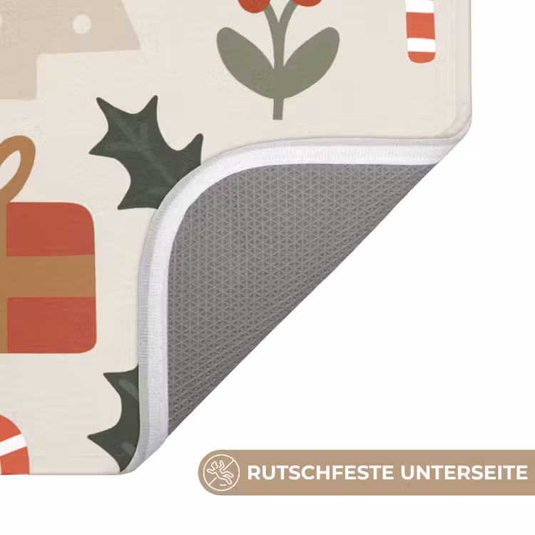 WC Vorleger - Illustration - Weihnachtsfiguren - Beige — 3