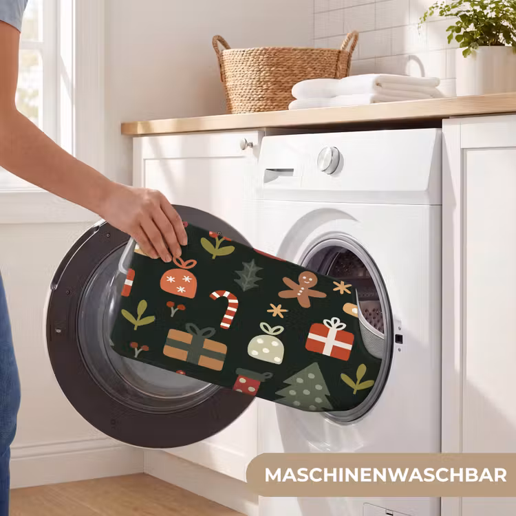 WC Vorleger - Illustration - Weihnachtsfiguren - Grün — 7