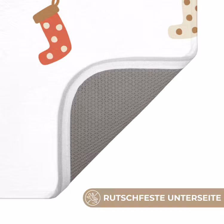WC Vorleger - Illustration - Weihnachtssocken - Weiß — 3