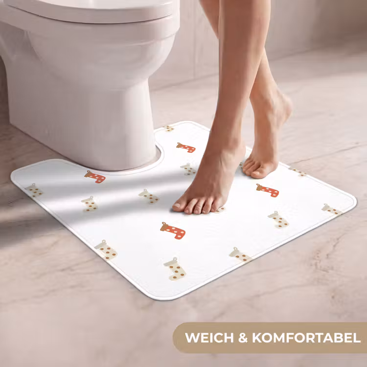 WC Vorleger - Illustration - Weihnachtssocken - Weiß — 5