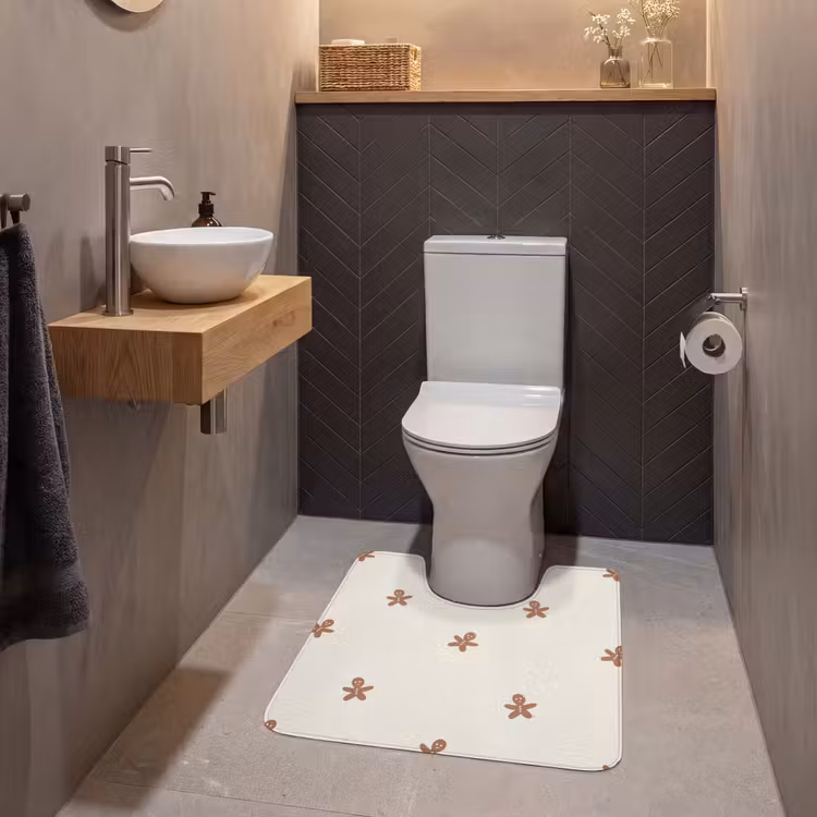 WC Vorleger - Muster - Kekse - Beige — 2