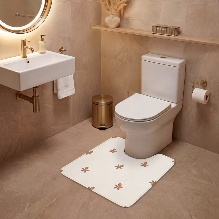WC Vorleger - Muster - Kekse - Beige — 4