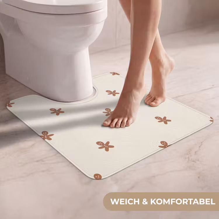 WC Vorleger - Muster - Kekse - Beige — 5