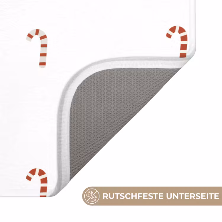 WC Vorleger - Muster - Sterne - Saurer Stock - Weiß — 3
