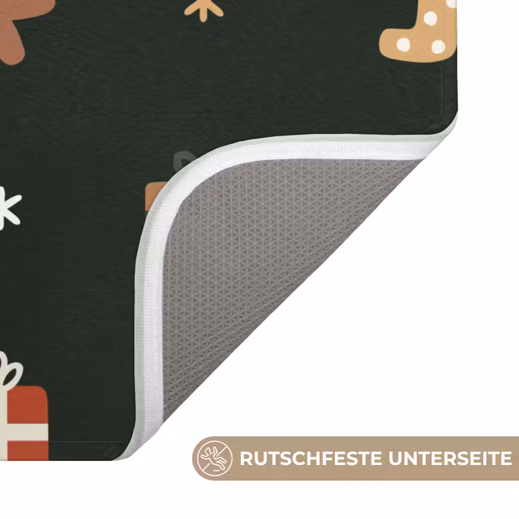 WC Vorleger - Muster - Weihnachtssymbole - Grün — 3