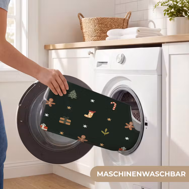 WC Vorleger - Muster - Weihnachtssymbole - Grün — 7