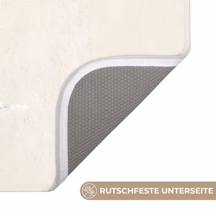 Badematte - Weihnachtsbaum - Illustration - Stern - Schnee — 3