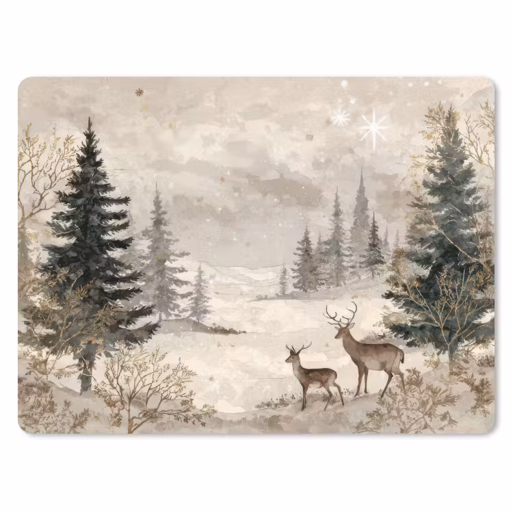 Mauspad - Wald - Hirsche - Winter - Schnee — 1