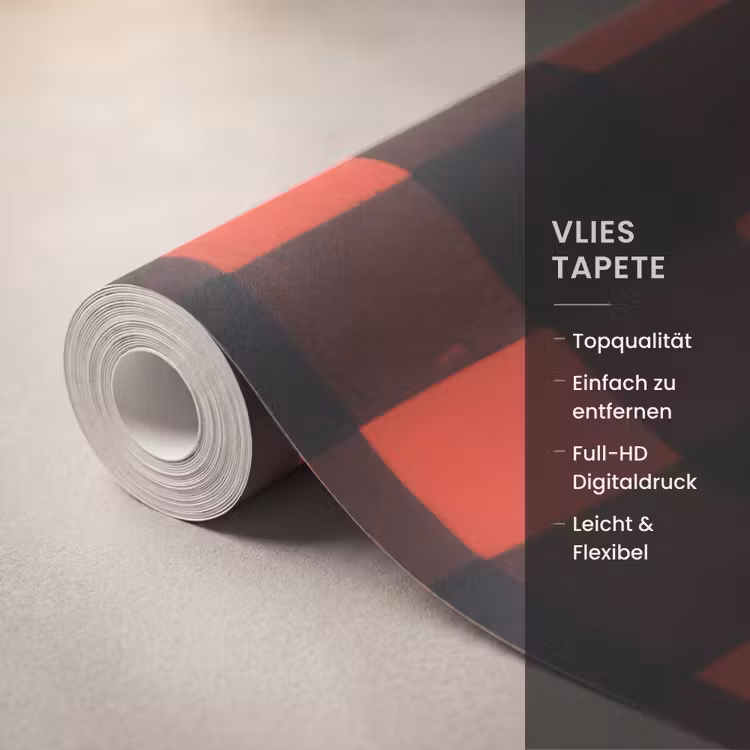 Tapete - Kariert - Rot - Text - Weihnachten — 3