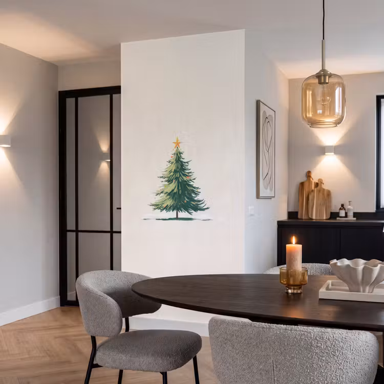 Tapete - Weihnachtsbaum - Illustration - Stern - Schnee — 5
