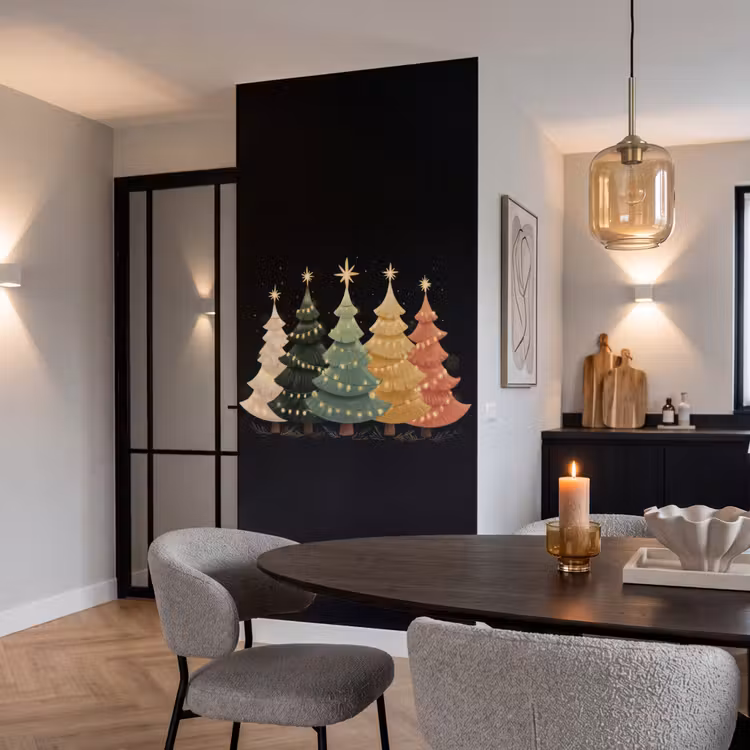 Tapete - Weihnachtsbäume - Bunt - Lichter - Stern — 5