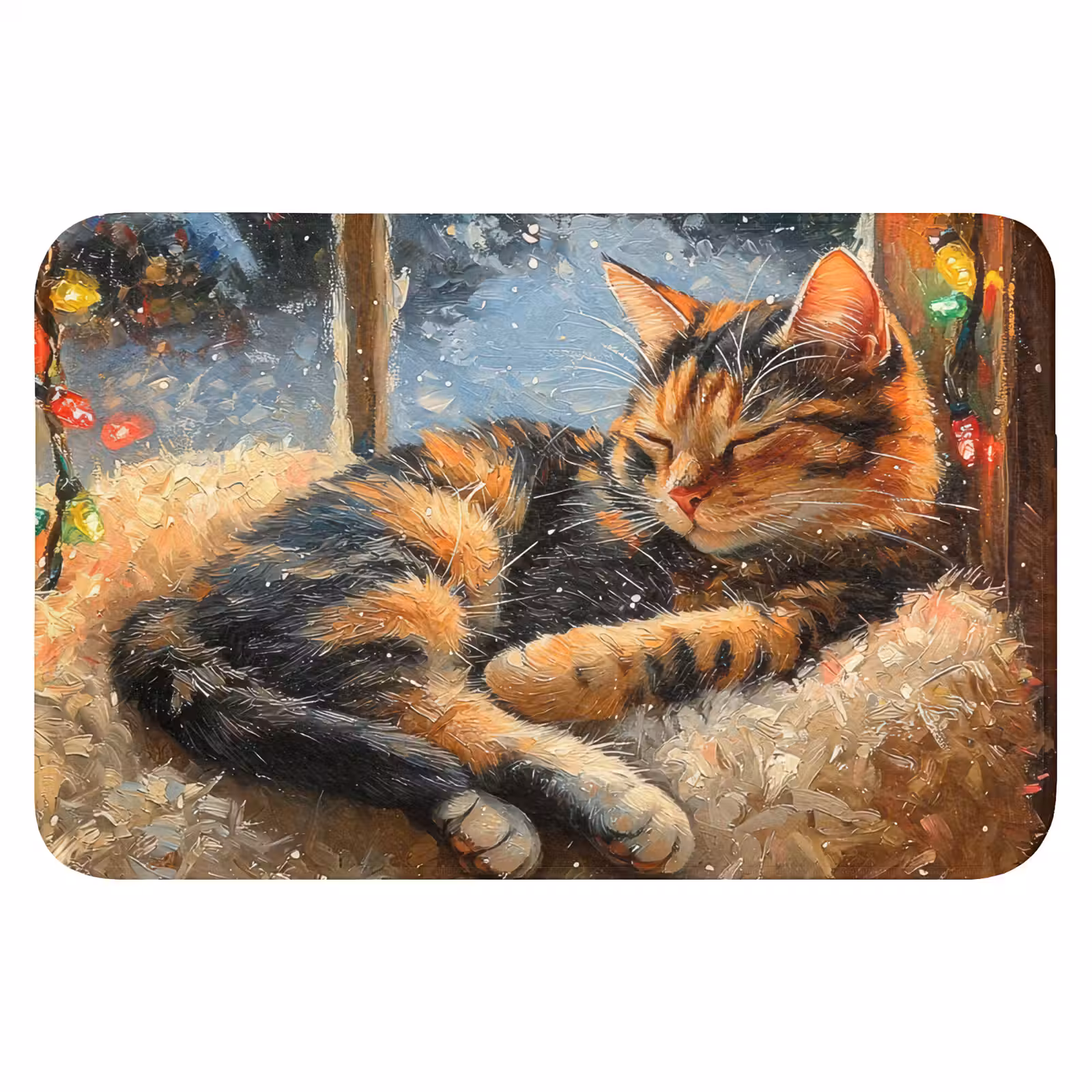 Badematte - Katze - Weihnachten - Winter - Tier — 1