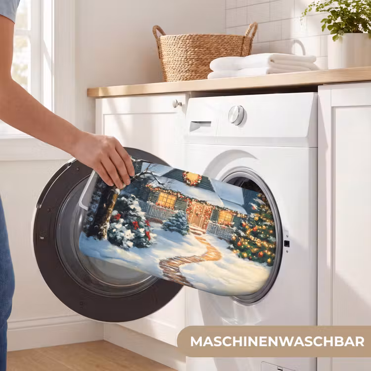 Badematte - Weihnachten - Weihnachtsbaum - Winter - Zuhause - Schnee — 7