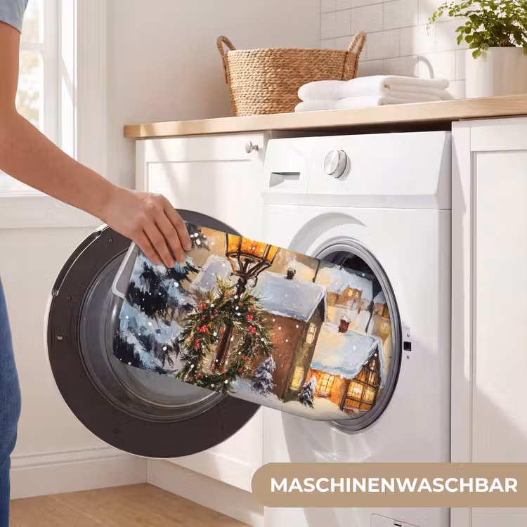 Badematte - Weihnachtsdorf - Häuser - Schnee - Weihnachten — 7