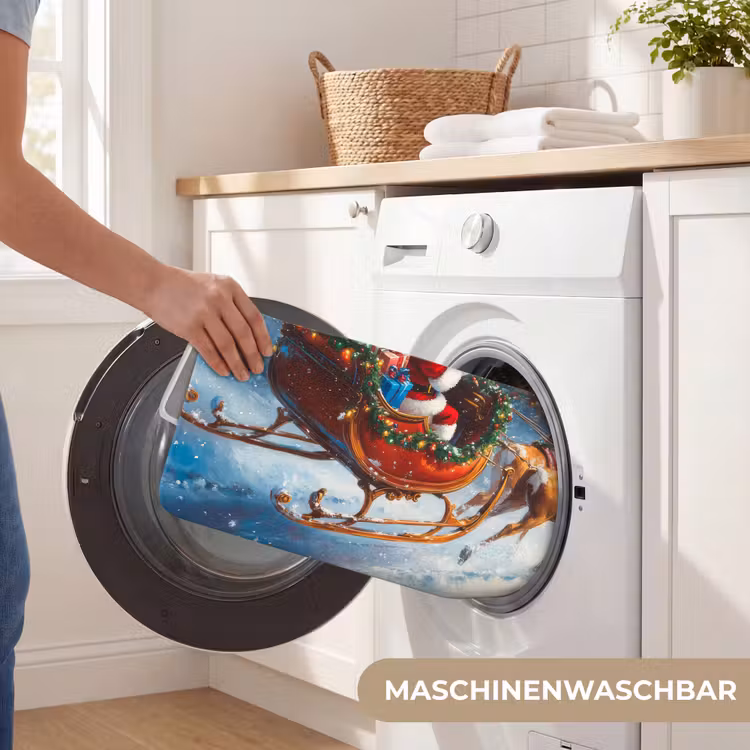 Badematte - Weihnachtsmann - Rentier - Weihnachten - Schnee — 7