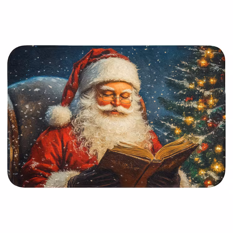 Badematte - Weihnachtsmann - Weihnachten - Winter - Weihnachtsbaum — 1