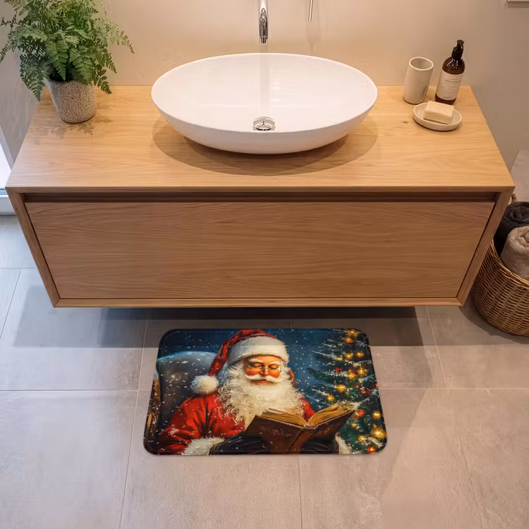 Badematte - Weihnachtsmann - Weihnachten - Winter - Weihnachtsbaum — 2