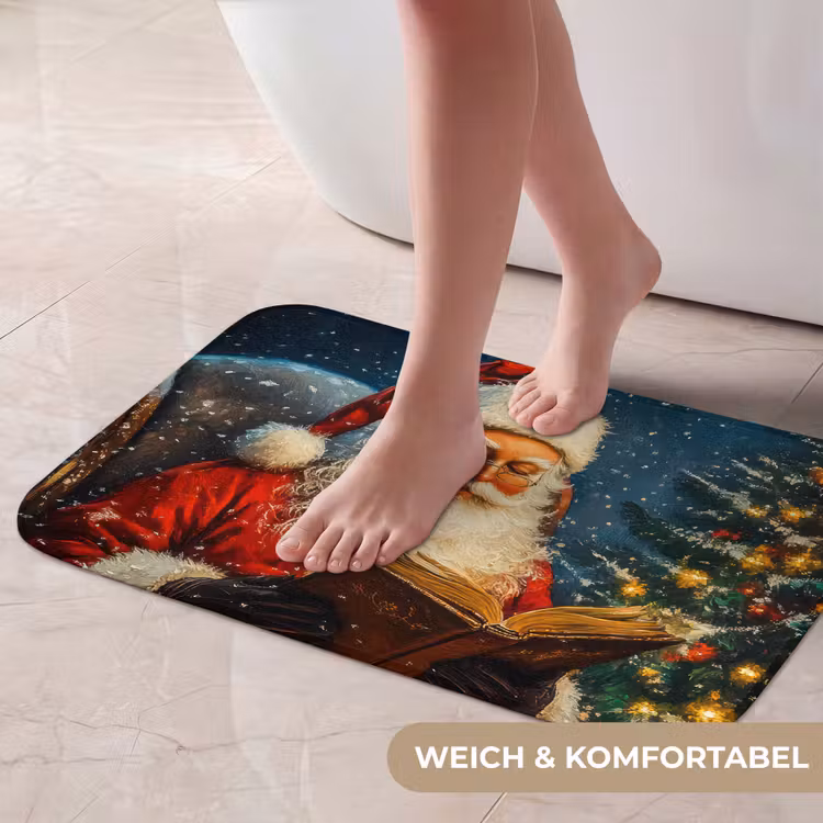 Badematte - Weihnachtsmann - Weihnachten - Winter - Weihnachtsbaum — 5