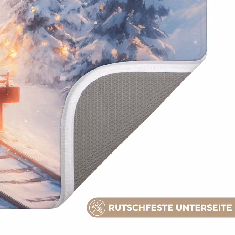 Badematte - Weihnachtszug - Schnee - Winter - Weihnachten — 3
