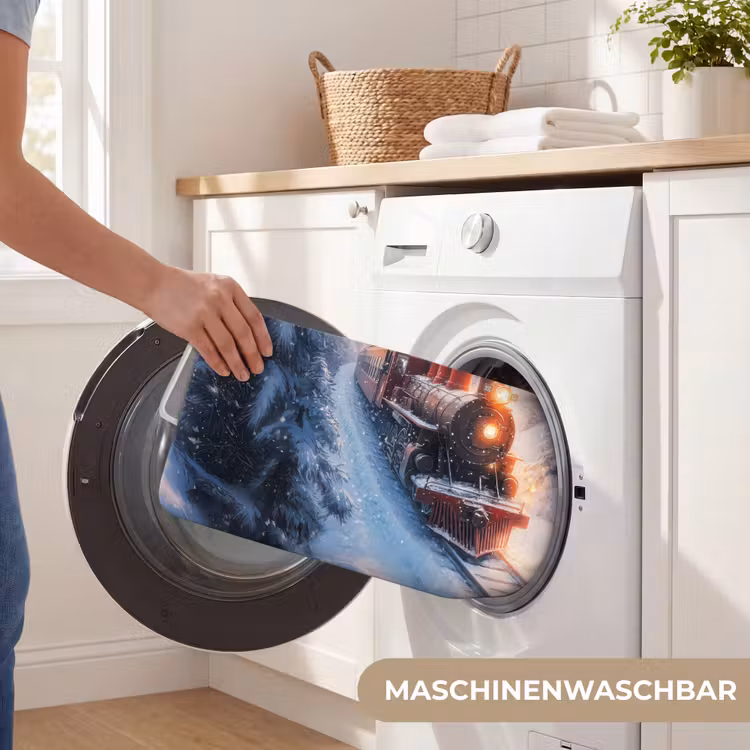 Badematte - Weihnachtszug - Schnee - Winter - Weihnachten — 7