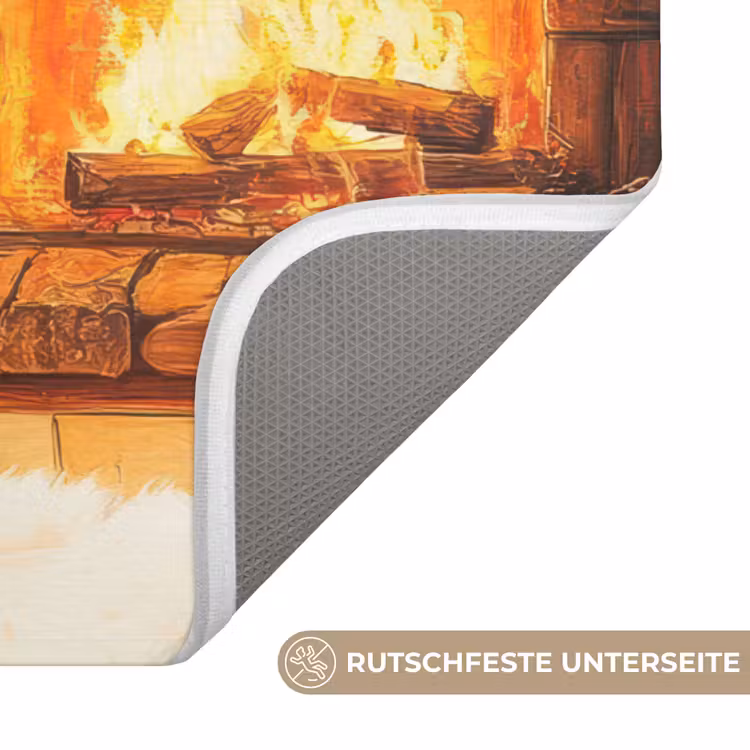 Badematte - Winter - Weihnachten - Zuhause - Kamin — 3
