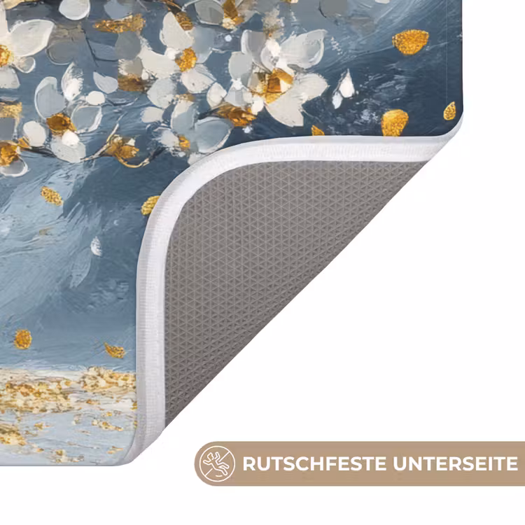 Badematte - Baum - Winter - Baum des Lebens - Modern - Gold — 3