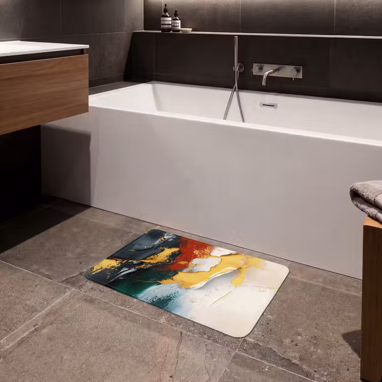 Badematte - Modern - Weihnachten - Abstrakt - Gold — 4