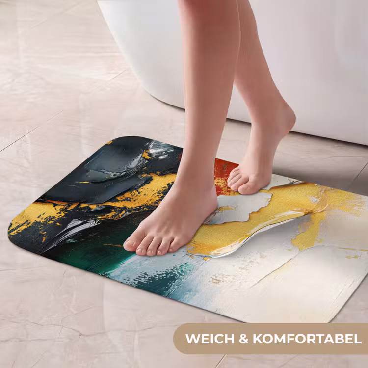 Badematte - Modern - Weihnachten - Abstrakt - Gold — 5