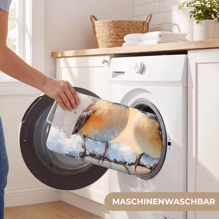 Badematte - Vögel - Zweig - Winter - Schnee — 7