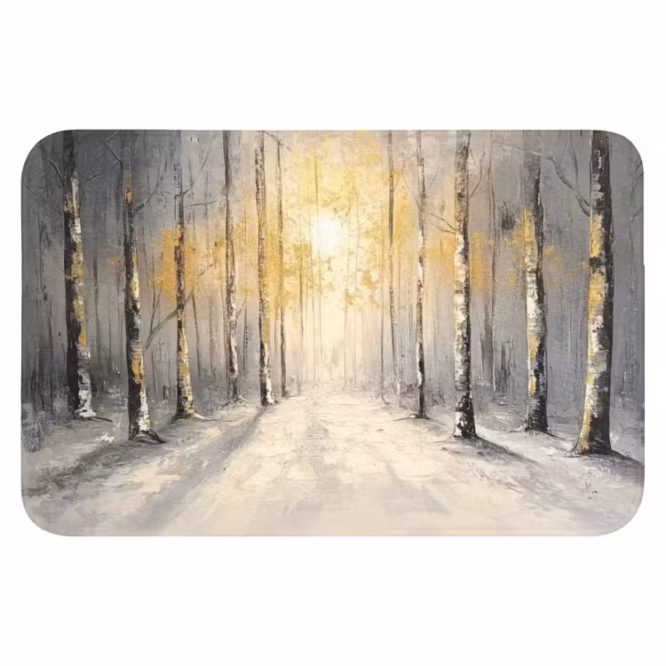 Badematte - Winter - Abstrakt - Schnee - Natur - Sonne — 1