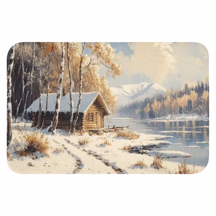 Badematte - Winter - Schnee - Zuhause - Natur — 1