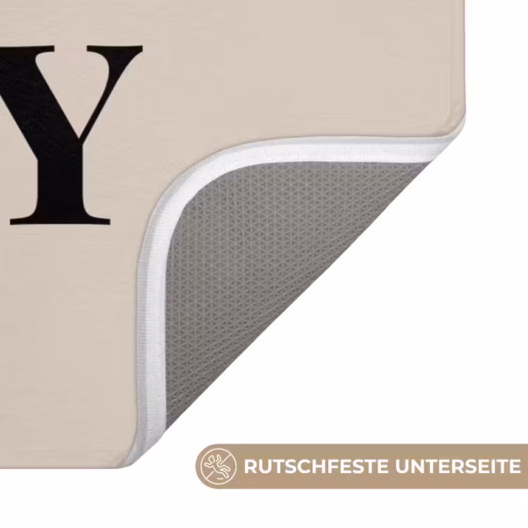 Badematte - Beige - Winter - Zitat - Gemütlich — 3