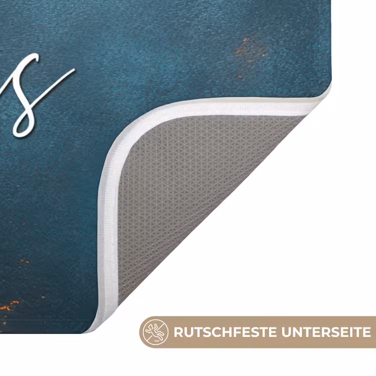 Badematte - Frohe Weihnachten - Blau - Weihnachten - Winter — 3