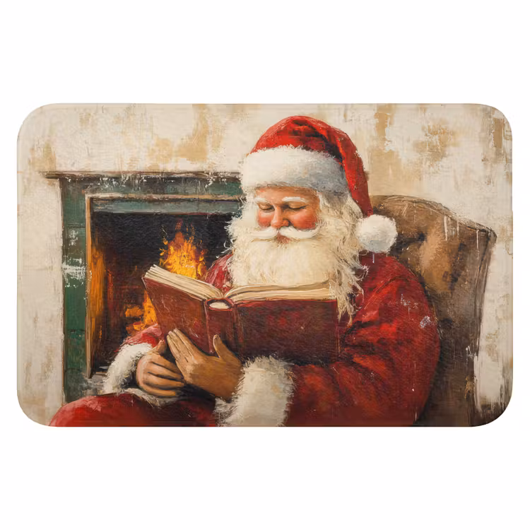 Badematte - Weihnachten - Weihnachtsmann - Winter - Open Fireside — 1